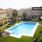 In urbanization with swimming pool