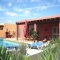 En el campo de golf, con vista mar, piscina y jard�n