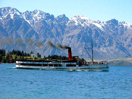 The Earnslaw Steamboat, Queenstown, New Zealand