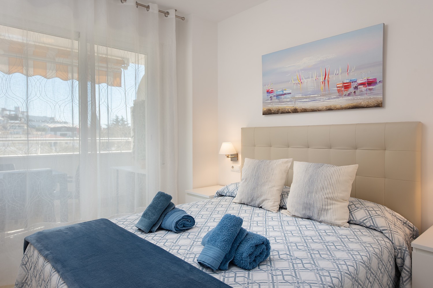 Dormitorio Vista mar, wifi, parking y piscina