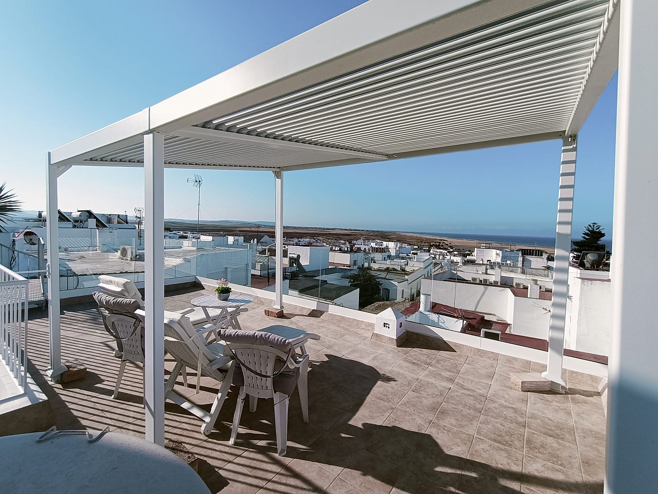 Balcón/Terraza Casa Bellavista, con vistas al mar, en Conil.