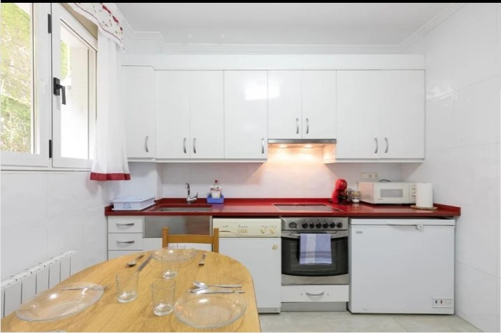 Cocina Apartamento Delfina, en Ondarroa.