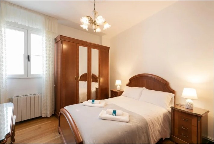 Apartamento Delfina, en Ondarroa. Dormitorio