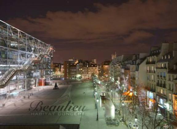 appartement-beaubourg-georges-pompidou image