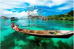 Gayang Trails Fishing Village granchio Facendo e pittura batik da Kota Kinabalu