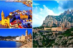 Montserrat and Sitges Full Day Guided Tour: Easy Hike with Hotel Pick-up from Barcelona