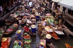 Mercado flotante de día completo, Grand Palace y Temple Tour desde Bangkok