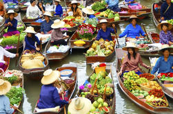 Templo de Bangkok y Tour del Mercado Flotante