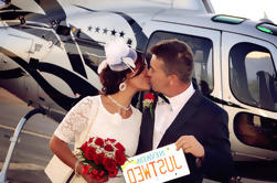 Las Vegas Night Flight Helicopter Wedding Ceremony