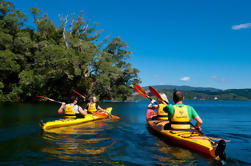 Lake Rotoiti Hot Pools en Glowworm grot Kayak Tour van Rotorua