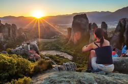 Majestic Sunset on Meteora Rocks Tour